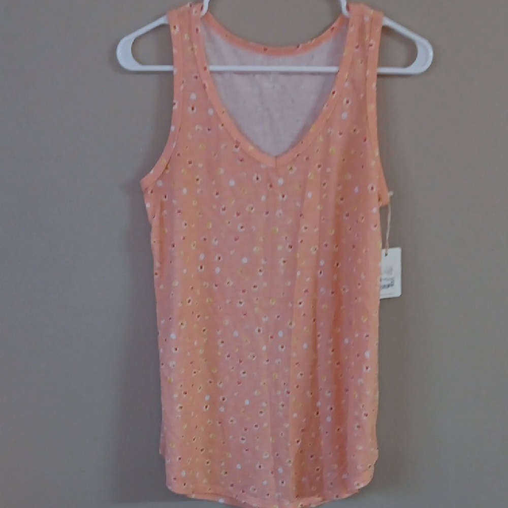 a.n.a Brand Peach Sleeveless Top Size Small